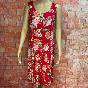 BFA Classics Lightweight Floral Button Front Dress‎